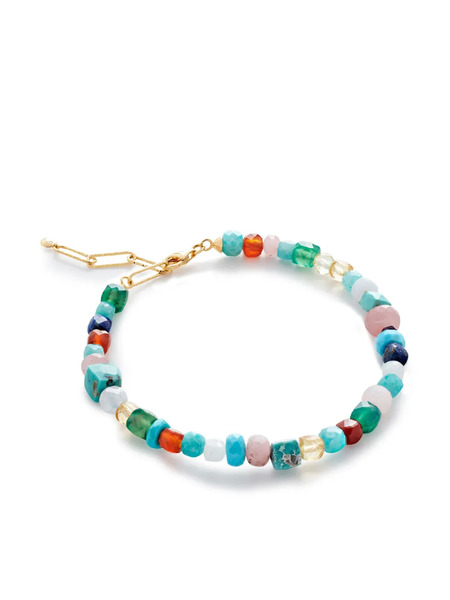  Monica Vinader Freedom Gold Vermeil Beaded Bracelet - Blue 