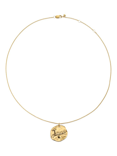  Monica Vinader Gp Zodiac Capricorn Necklace - Gold 