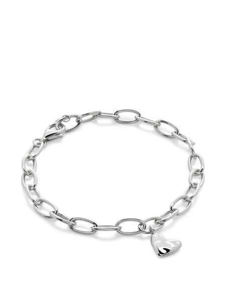  Monica Vinader Heart Charm Bracelet - Silver 