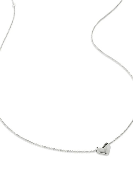  Monica Vinader Heart-charm Necklace - Silver 