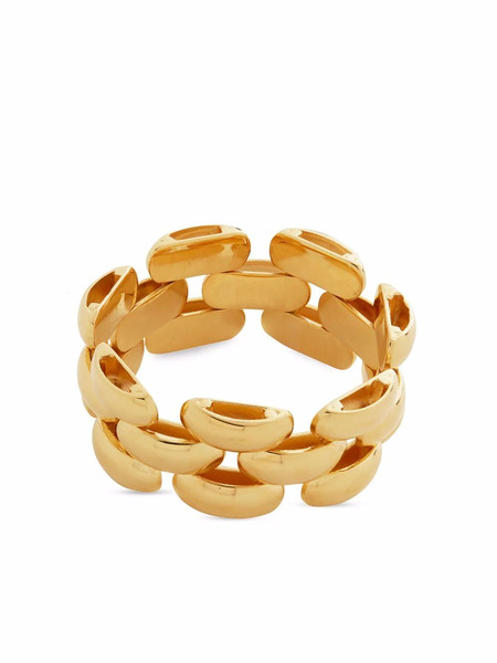  Monica Vinader Heirloom Woven Chain Ring - Gold 