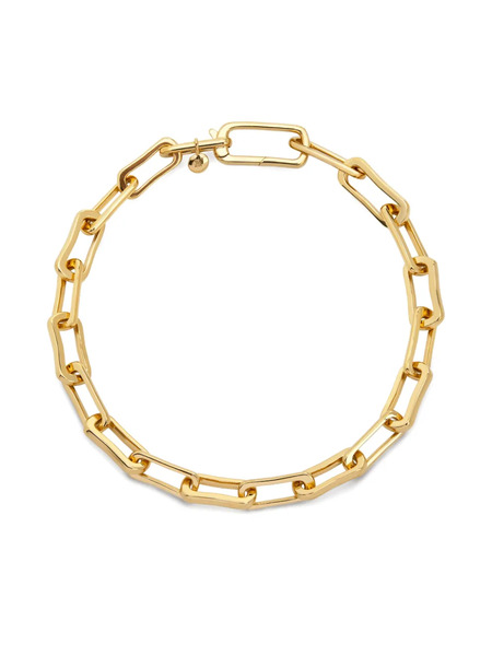 Monica Vinader 18k Gold Vermeil Alta Rectangle-link Chain Bracelet 