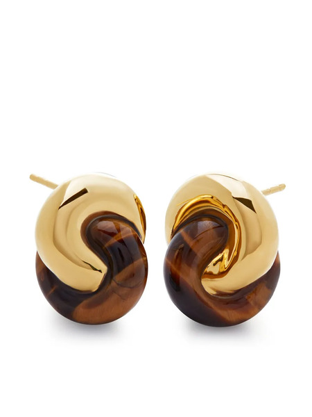  Monica Vinader Kate Young Gemstone Earrings - Gold 
