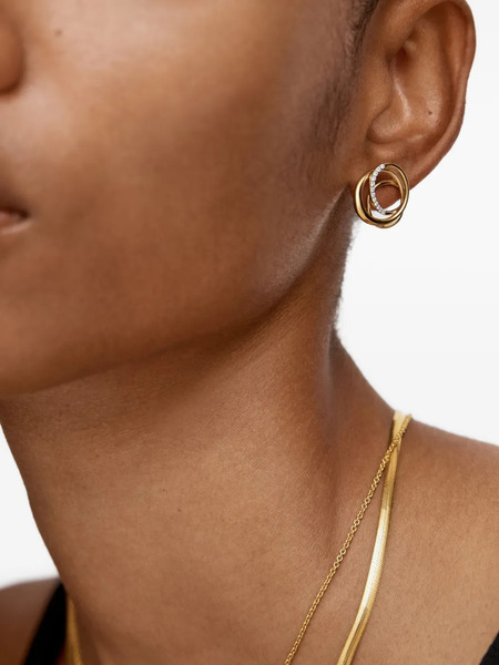  Monica Vinader Nura Diamond Wrap Earrings - Gold 