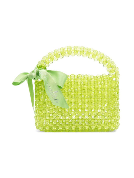  Monnalisa Bead-embellished Tote Bag - Green 