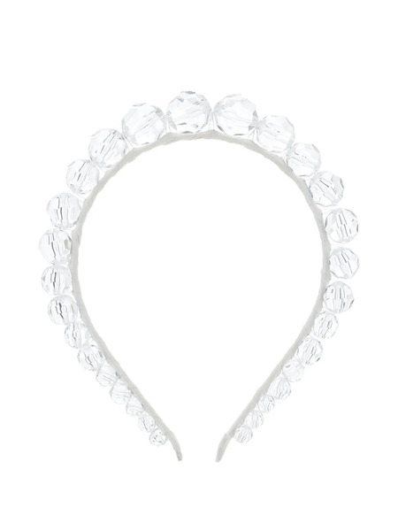  Monnalisa Beaded Hair Accessory - White 