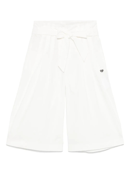  Monnalisa Belted Trousers - White 