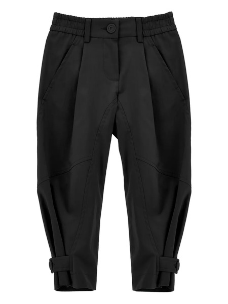  Monnalisa Button Pleated Trousers - Black 