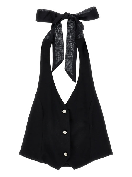  Monnalisa Buttoned Blouse - Black 