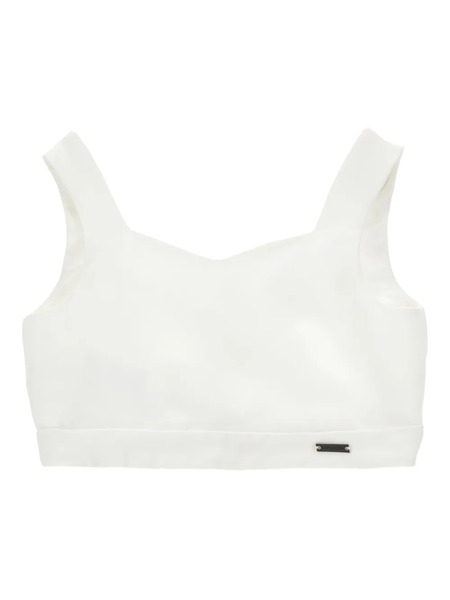  Monnalisa Buttoned Top - White 