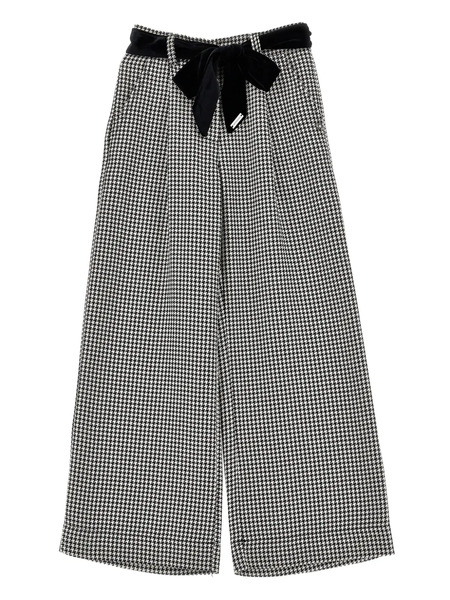  Monnalisa Checked Trousers - Black 