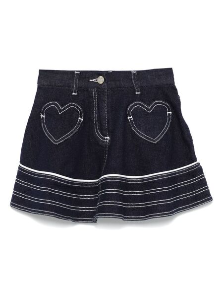  Monnalisa Denim Mini Skirt - Blue 