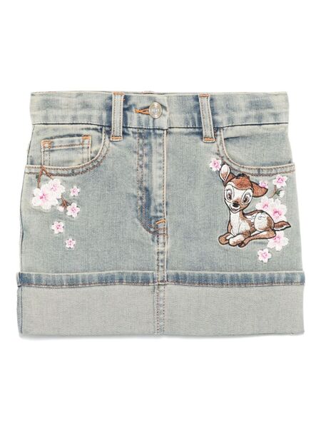  Monnalisa Denim Mini Skirt - Blue 
