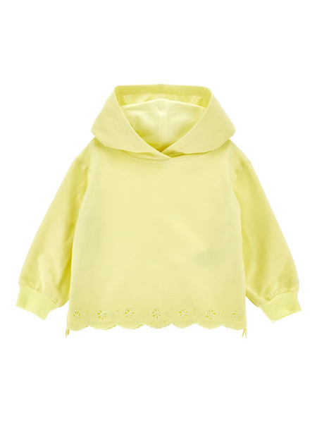  Monnalisa Eyelet Drawstring Top - Yellow 