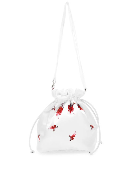  Monnalisa Floral Drawstring Bag - White 