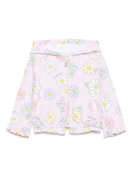  Monnalisa Floral-print Jacket - Pink 