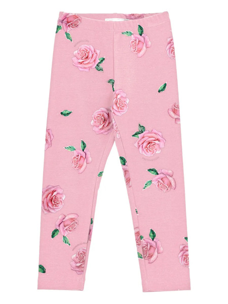  Monnalisa Floral-print Leggings - Pink 