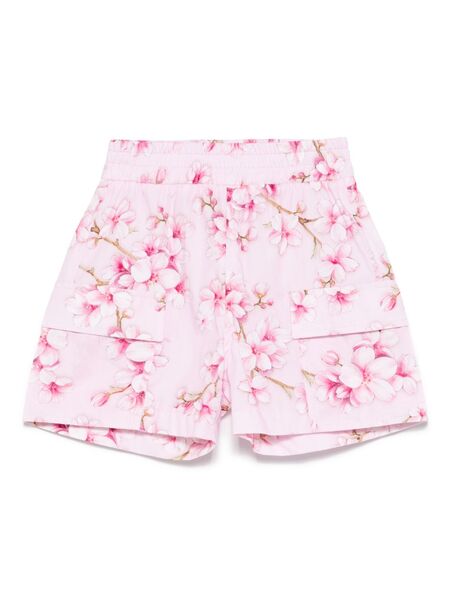  Monnalisa Floral-print Shorts - Pink 