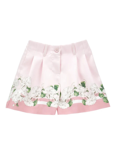  Monnalisa Floral-print Shorts - Pink 