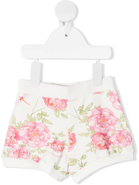  Monnalisa Floral Print Shorts - White 
