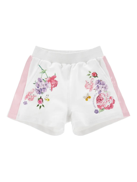  Monnalisa Floral-print Shorts - White 