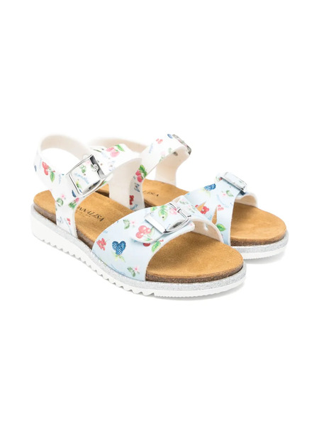  Monnalisa Fruit-print Sandals - Blue 