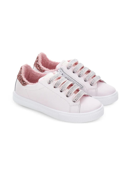  Monnalisa Glitter Embellished Trainers - Pink 