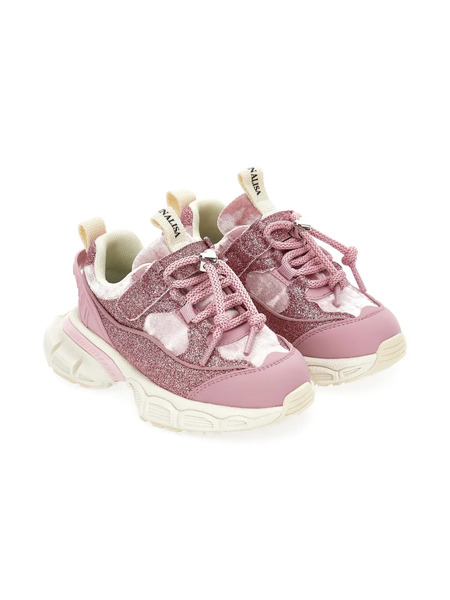  Monnalisa Glitter Sneakers - Pink 