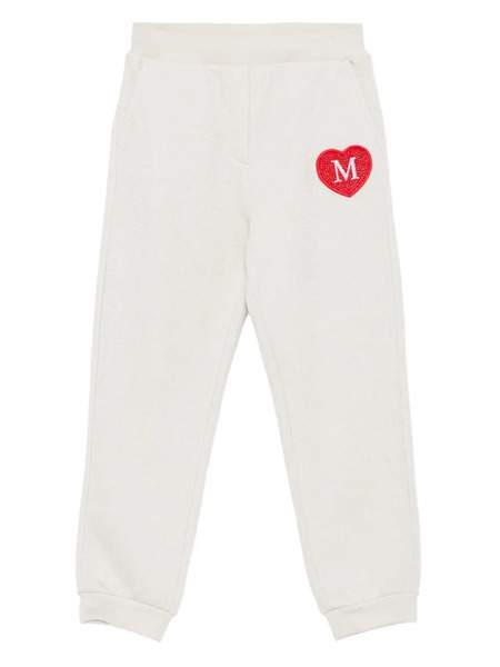  Monnalisa Heart-embellished Trousers - Neutrals 