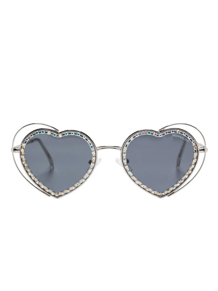  Monnalisa Heart Shape-frame Sunglasses - Silver 