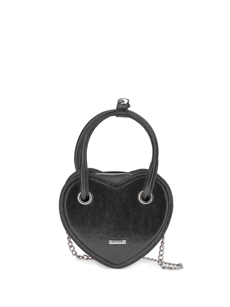  Monnalisa Heart-shaped Shoulder Bag - Black 