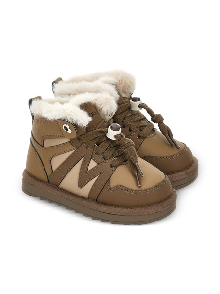  Monnalisa High-top Sneakers - Brown 