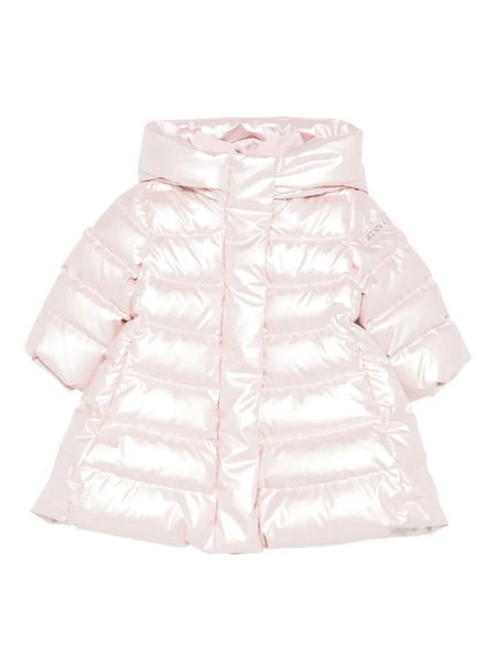  Monnalisa Hooded Quilted Coat - Pink 