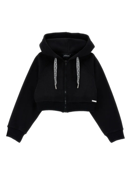  Monnalisa Jersey Hoodie - Black 