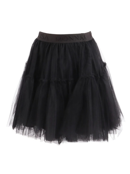  Monnalisa Logo-detail Skirt - Black 