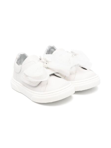  Monnalisa Logo-plaque Sneakers - Grey 