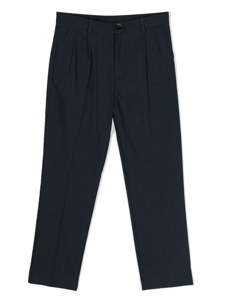  Monnalisa Pinstripe-pattern Cotton Trousers - Blue 