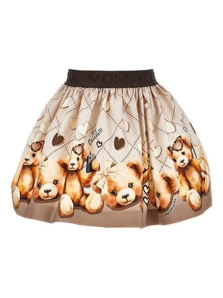  Monnalisa Printed Skirt - Neutrals 