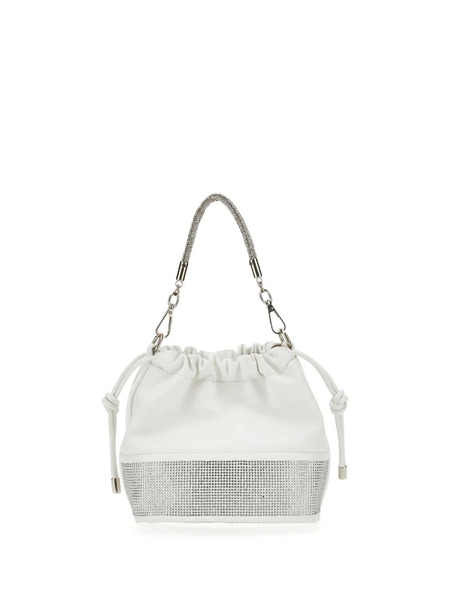  Monnalisa Rhinestone Drawstring Bag - White 