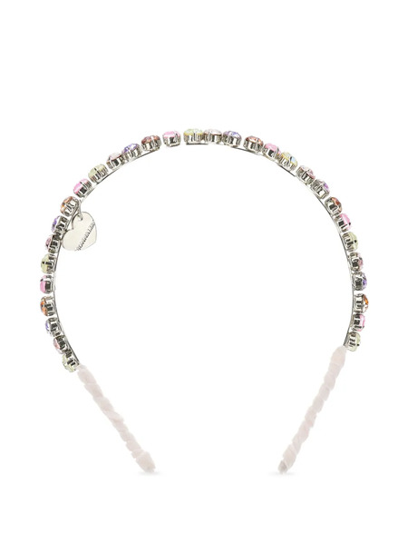  Monnalisa Rhinestone-embellished Headband - Pink 