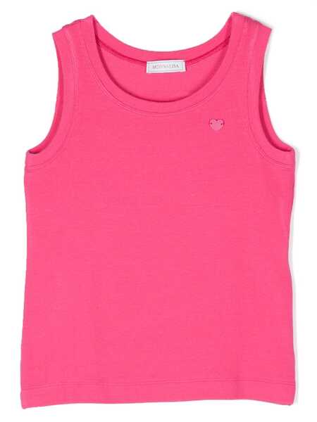  Monnalisa Ribbed Tank Top - Pink 