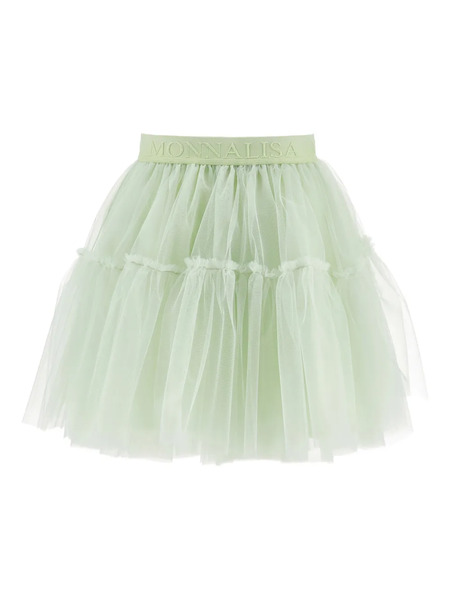  Monnalisa Ruffled Tulle Tutu - Green 