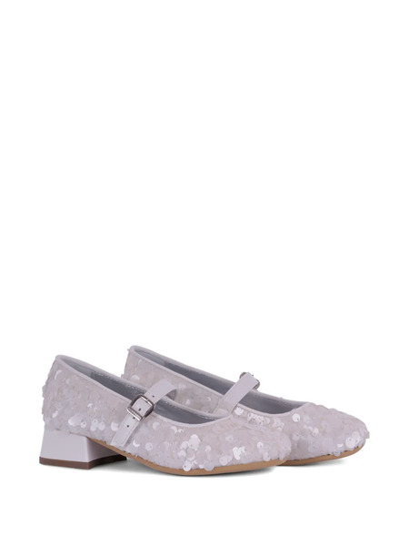  Monnalisa Sequin Embellished Ballerinas - White 