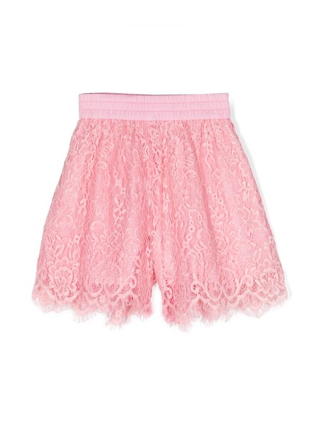  Monnalisa Sequinned Corded-lace Shorts - Pink 