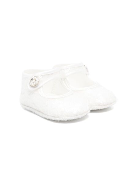  Monnalisa Sequinned Pre-walkers - White 