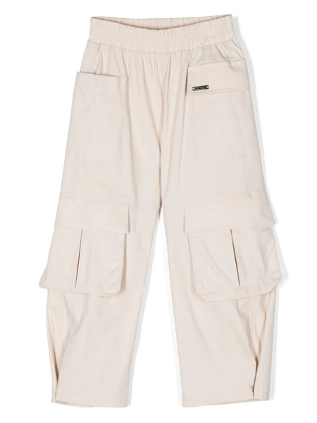  Monnalisa Straight-leg Cargo Trousers - Neutrals 