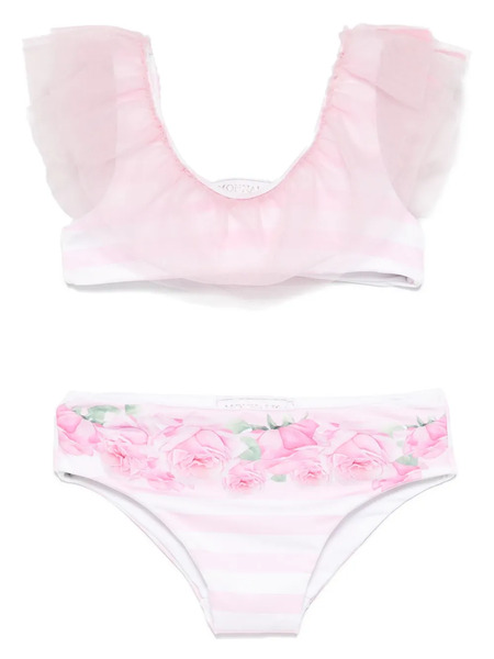  Monnalisa Striped Bikini - Pink 