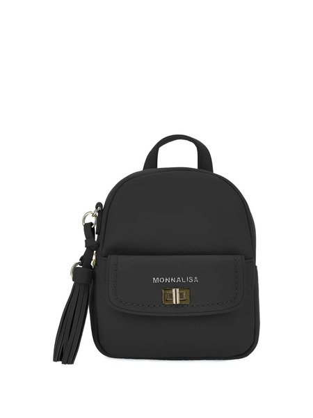  Monnalisa Tassel Backpack - Black 