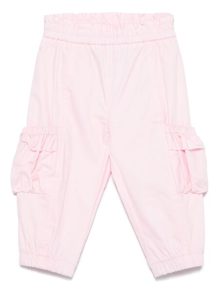 Monnalisa Twill-weave Cargo Pants - Pink 