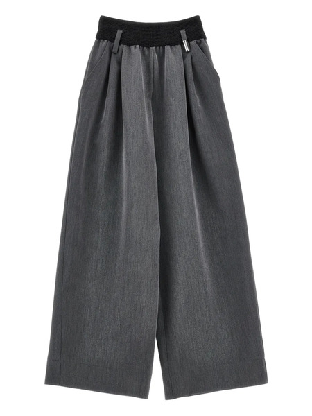  Monnalisa Wide-leg Trousers - Grey 